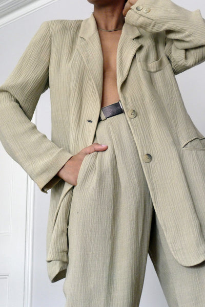 ARMANI COLLEZIONI 3ピース セットアップ ダークグレー 48 80s“GIORGIO ARMANI CLASSICO” Grey Silk Blend Double Breasted
