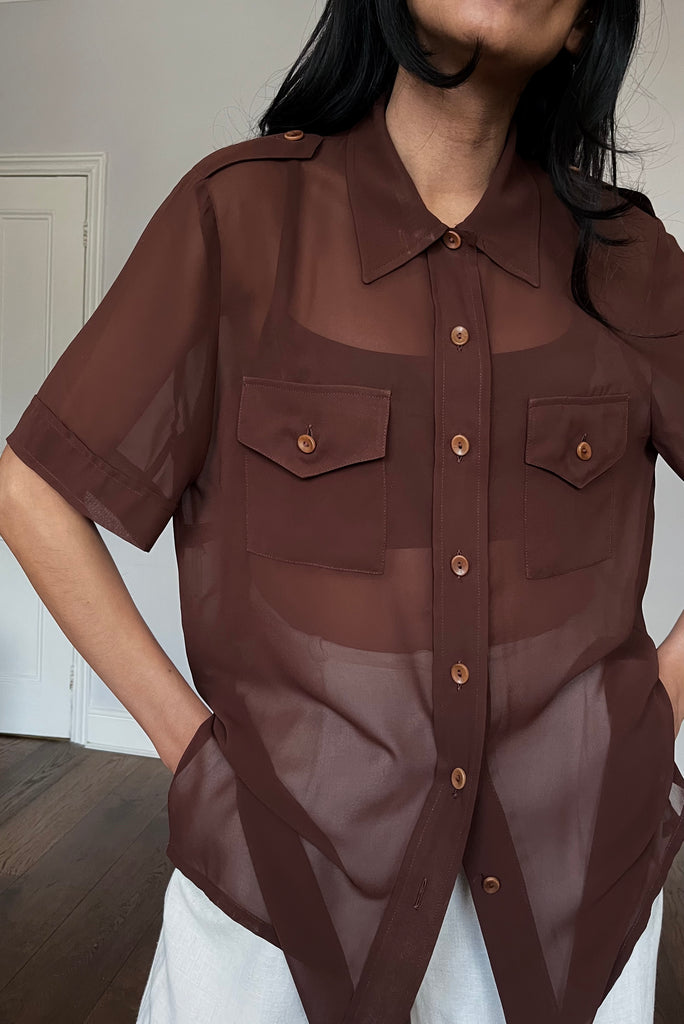 Vintage Sheer Utility Shirt