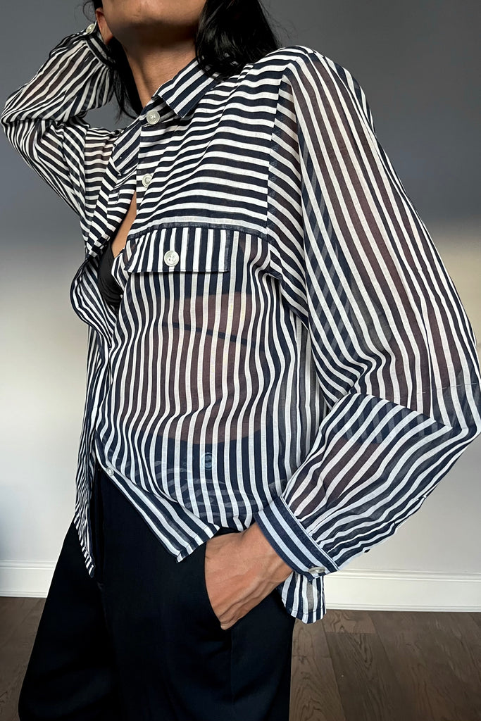 Vintage Sheer Stripe Shirt