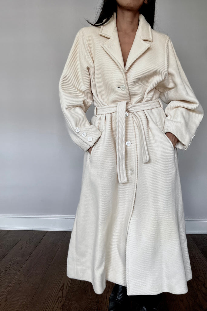 Vintage Belted Wool Coat