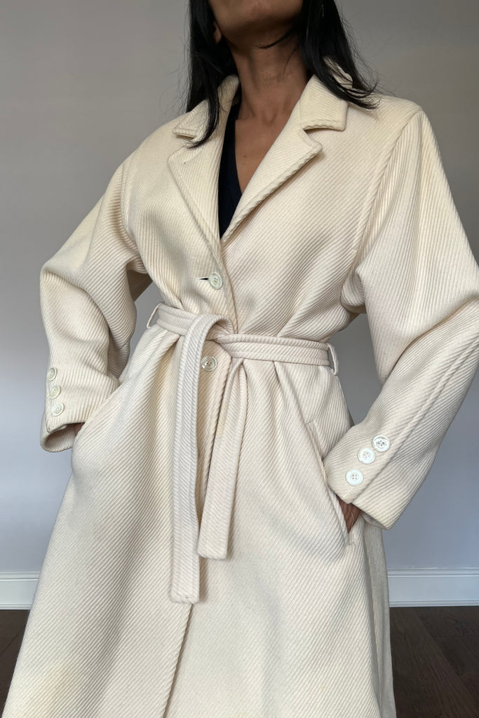 Vintage Belted Wool Coat