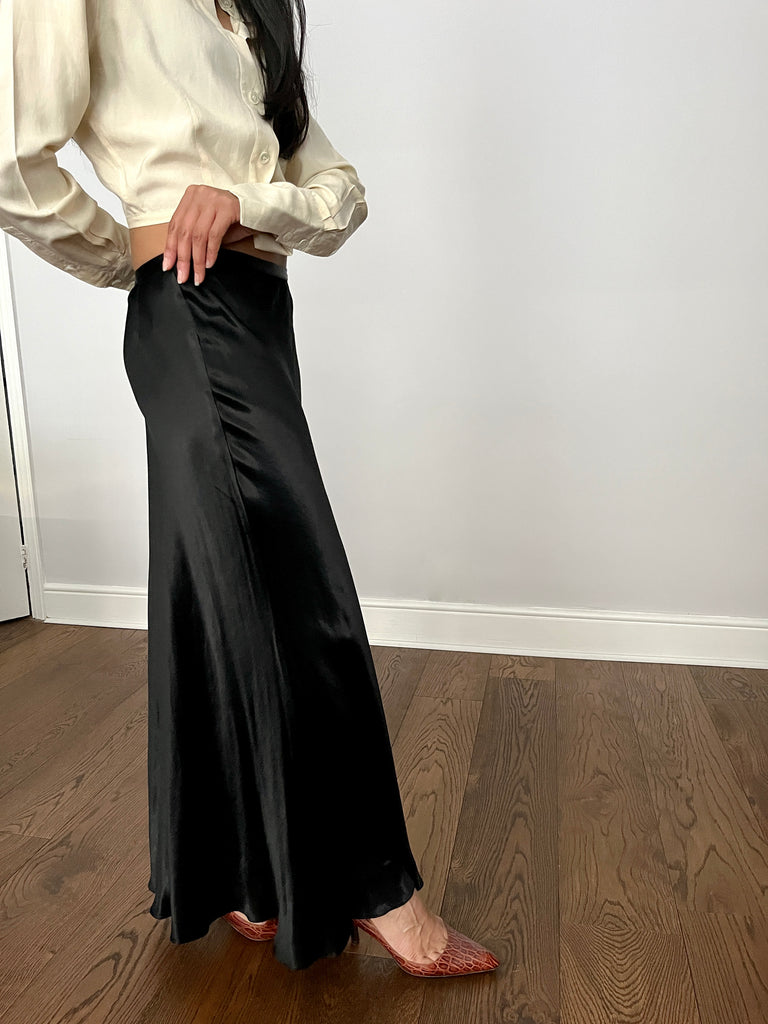 Vintage Satin Skirt