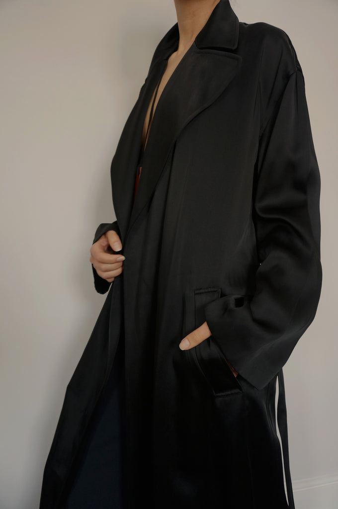 Anne Klein Satin Coat