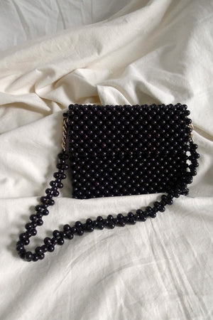 1960s Woven Bead Bag