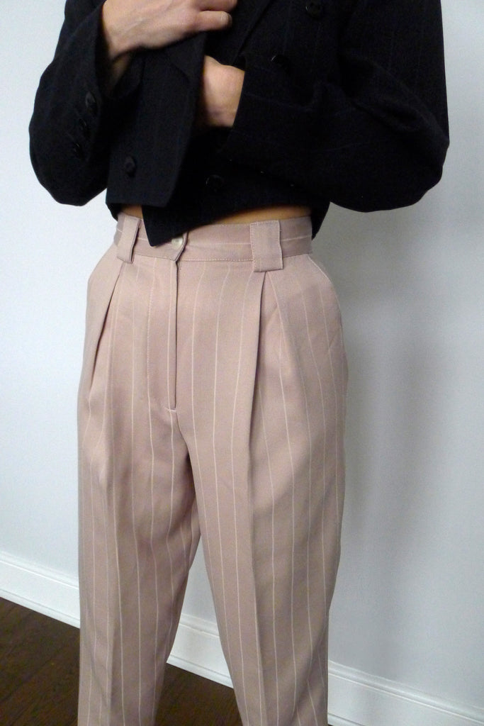 Vintage 1980s Pinstripe Trousers