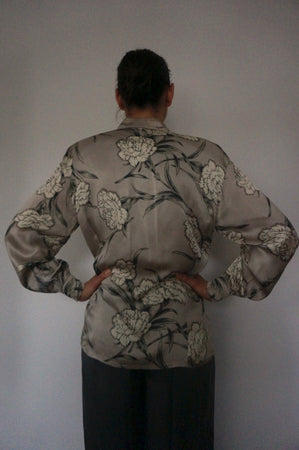 Vintage Escada Printed Silk Shirt