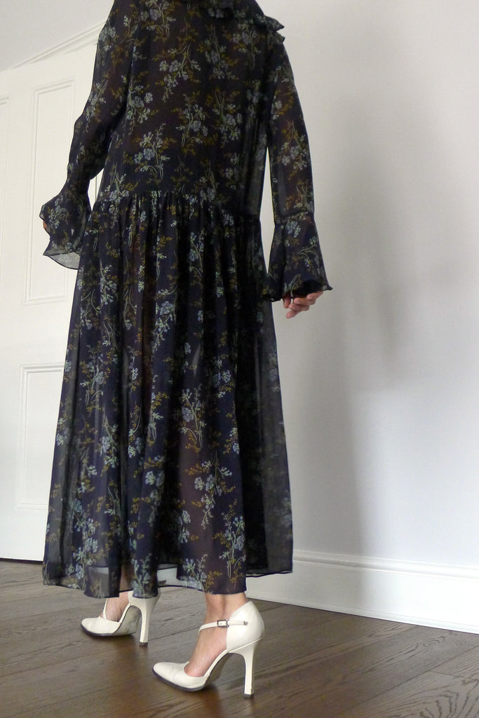 Vintage Laura Ashley Silk Dress