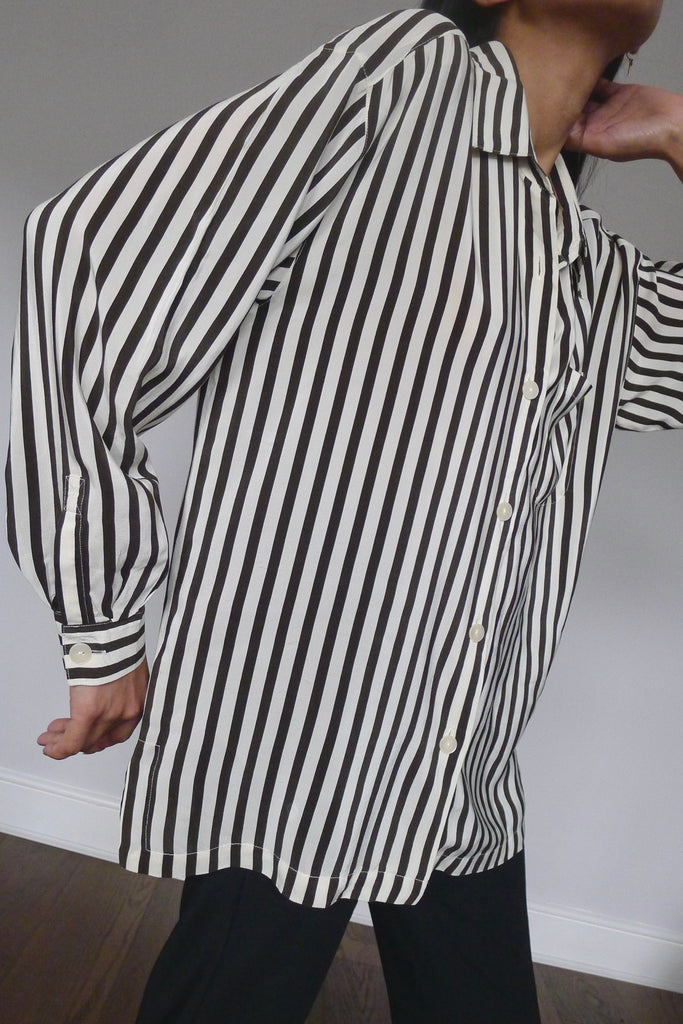 Vintage Silk Stripe Shirt