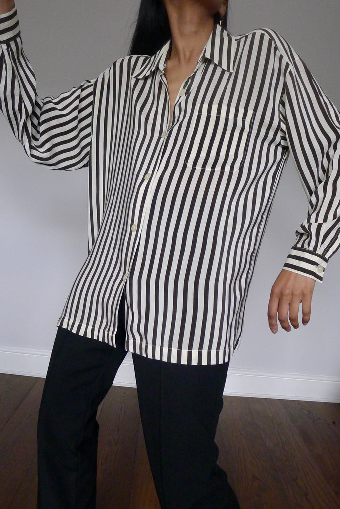 Vintage Silk Stripe Shirt