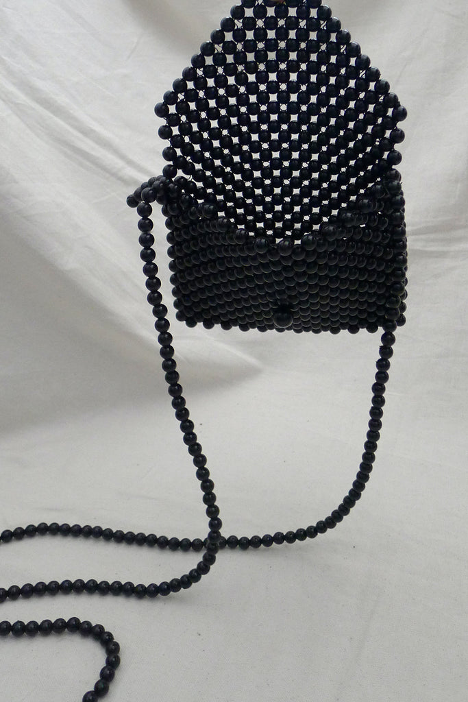 1960s Mini Woven Bead Bag