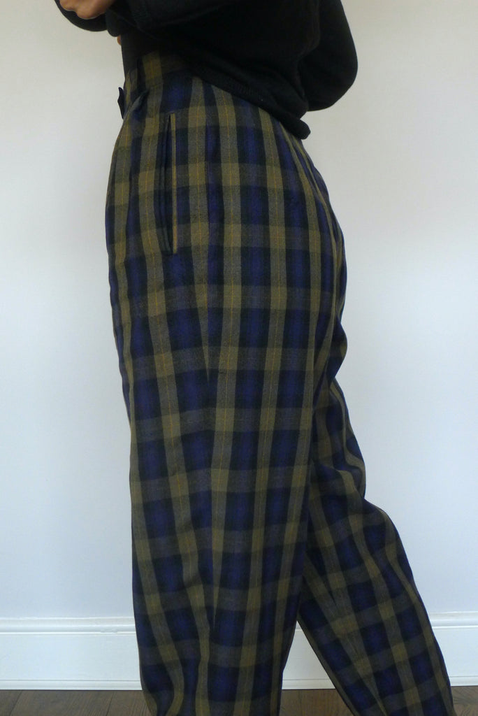 Vintage Check Trousers