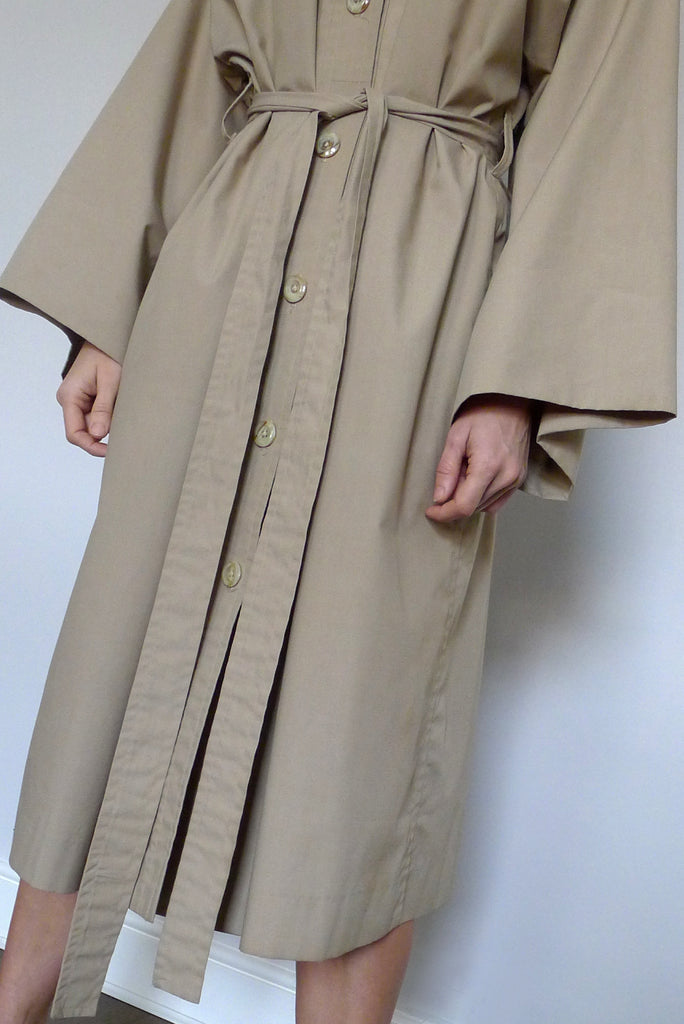 Vintage Belted Kimono Overcoat
