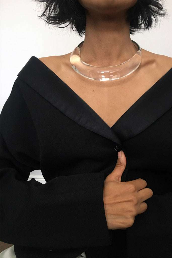 Vintage Clear Lucite Collar